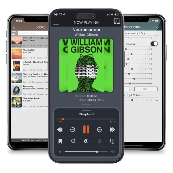 Download fo free audiobook Neuromancer by William Gibson and listen anywhere on your iOS devices in the ListenBook app.