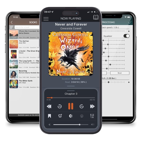 Download fo free audiobook Never and Forever by Cressida Cowell and listen anywhere on your iOS devices in the ListenBook app.