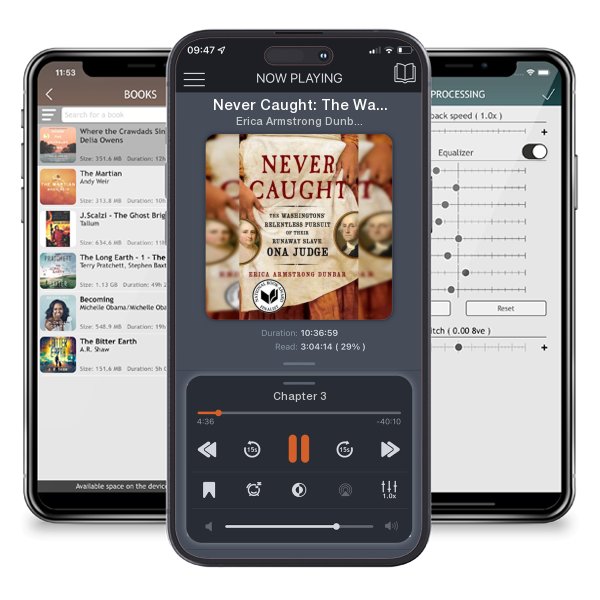 Download fo free audiobook Never Caught: The Washingtons' Relentless Pursuit of Their... by Erica Armstrong Dunbar and listen anywhere on your iOS devices in the ListenBook app.