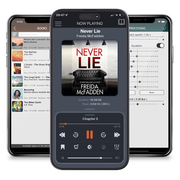 Download fo free audiobook Never Lie by Freida McFadden and listen anywhere on your iOS devices in the ListenBook app.