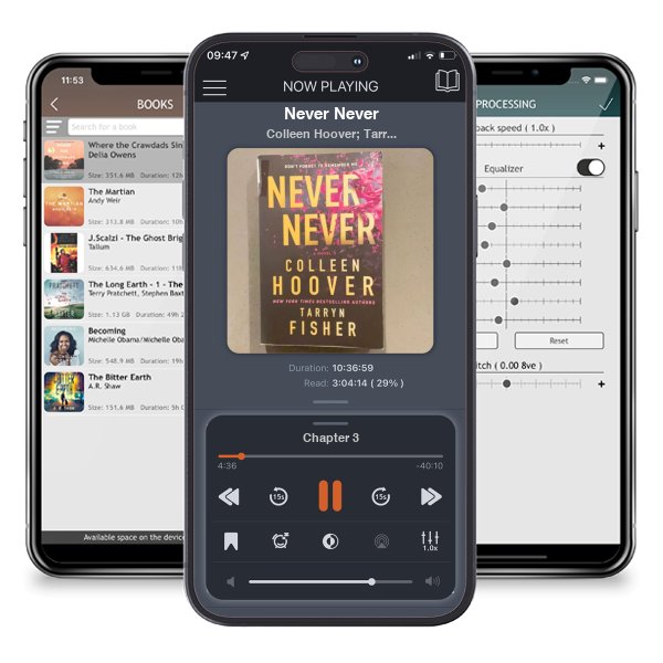 Download fo free audiobook Never Never by Colleen Hoover; Tarryn Fisher and listen anywhere on your iOS devices in the ListenBook app.