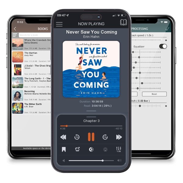 Download fo free audiobook Never Saw You Coming by Erin Hahn and listen anywhere on your iOS devices in the ListenBook app.