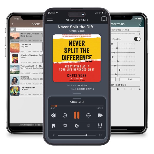 Download fo free audiobook Never Split the Difference by Chris Voss and listen anywhere on your iOS devices in the ListenBook app.