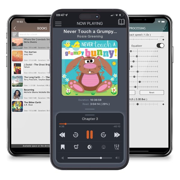 Download fo free audiobook Never Touch a Grumpy Bunny! (Board book) by Rosie Greening and listen anywhere on your iOS devices in the ListenBook app.