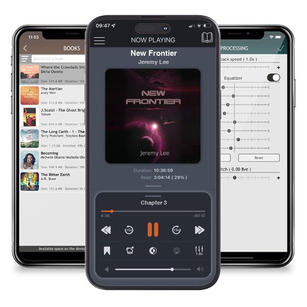 Download fo free audiobook New Frontier by Jeremy Lee and listen anywhere on your iOS devices in the ListenBook app.