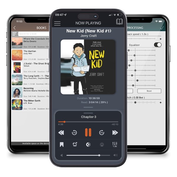 Download fo free audiobook New Kid (New Kid #1) by Jerry Craft and listen anywhere on your iOS devices in the ListenBook app.
