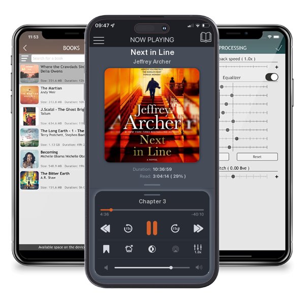 Download fo free audiobook Next in Line by Jeffrey Archer and listen anywhere on your iOS devices in the ListenBook app.