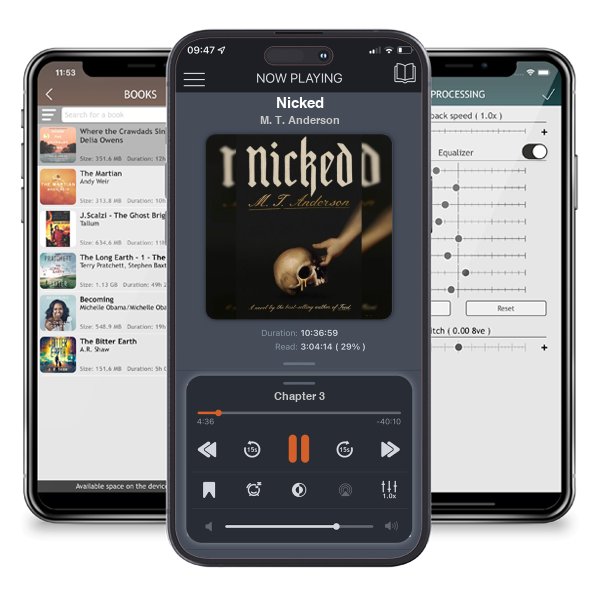 Download fo free audiobook Nicked by M. T. Anderson and listen anywhere on your iOS devices in the ListenBook app.