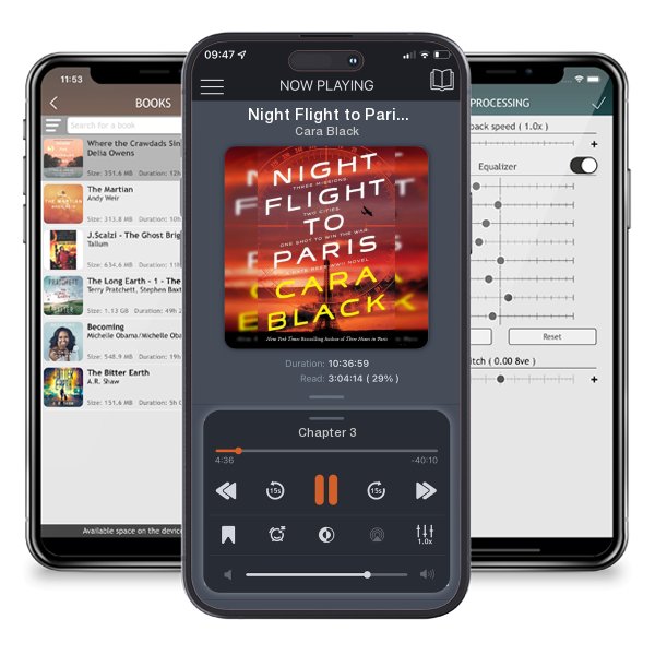Download fo free audiobook Night Flight to Paris by Cara Black and listen anywhere on your iOS devices in the ListenBook app.