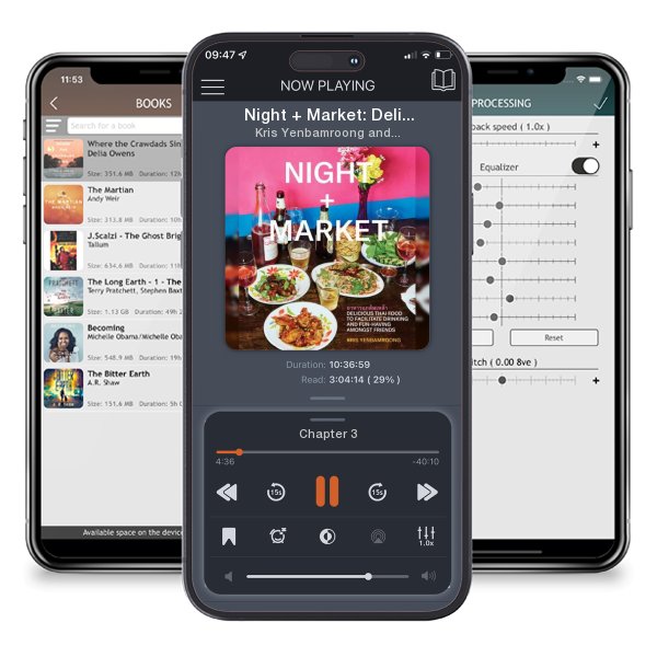 Download fo free audiobook Night + Market: Delicious Thai Food to Facilitate Drinking... by Kris Yenbamroong and Garrett Snyder and listen anywhere on your iOS devices in the ListenBook app.