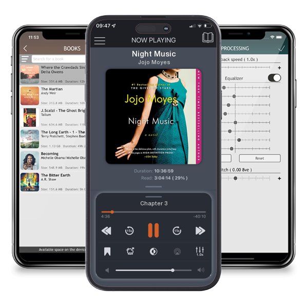 Download fo free audiobook Night Music by Jojo Moyes and listen anywhere on your iOS devices in the ListenBook app.