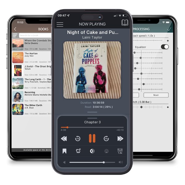 Download fo free audiobook Night of Cake and Puppets by Laini Taylor and listen anywhere on your iOS devices in the ListenBook app.