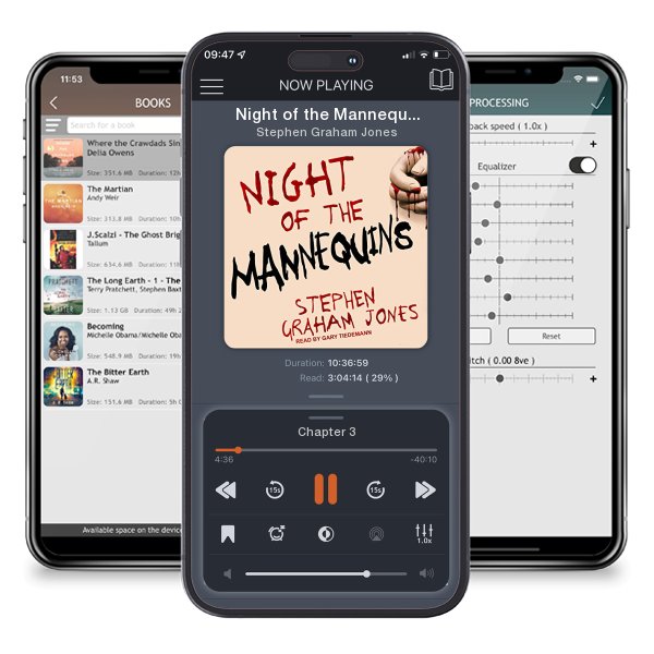 Download fo free audiobook Night of the Mannequins by Stephen Graham Jones and listen anywhere on your iOS devices in the ListenBook app.