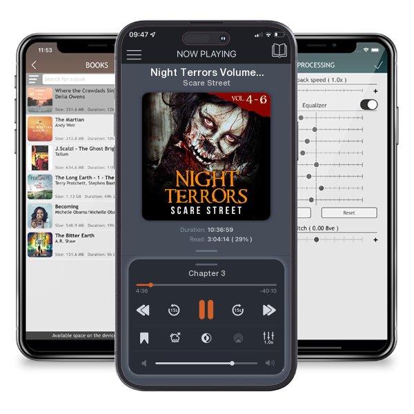 Download fo free audiobook Night Terrors Volumes 4 - 6 by Scare Street and listen anywhere on your iOS devices in the ListenBook app.