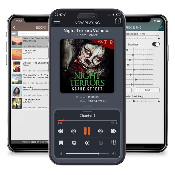 Download fo free audiobook Night Terrors Volumes 7 - 9 by Scare Street and listen anywhere on your iOS devices in the ListenBook app.