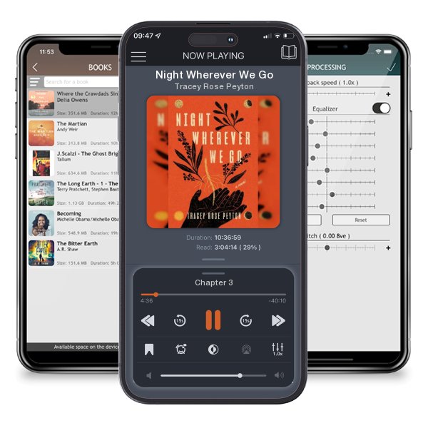 Download fo free audiobook Night Wherever We Go by Tracey Rose Peyton and listen anywhere on your iOS devices in the ListenBook app.