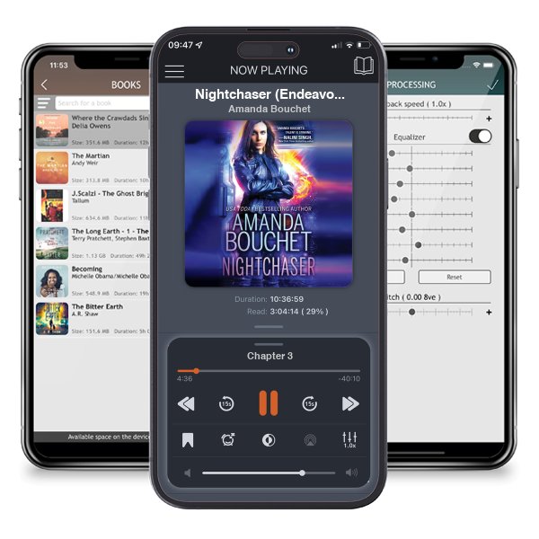 Download fo free audiobook Nightchaser (Endeavor, #1) by Amanda Bouchet and listen anywhere on your iOS devices in the ListenBook app.