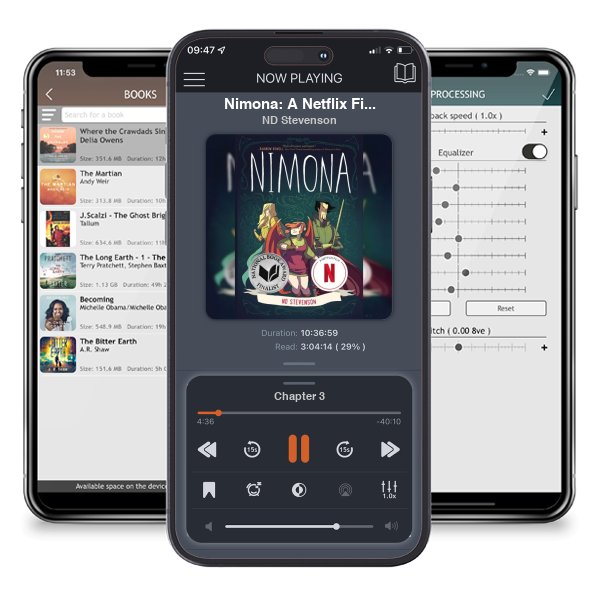 Download fo free audiobook Nimona: A Netflix Film by ND Stevenson and listen anywhere on your iOS devices in the ListenBook app.