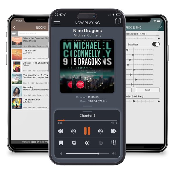 Download fo free audiobook Nine Dragons by Michael Connelly and listen anywhere on your iOS devices in the ListenBook app.