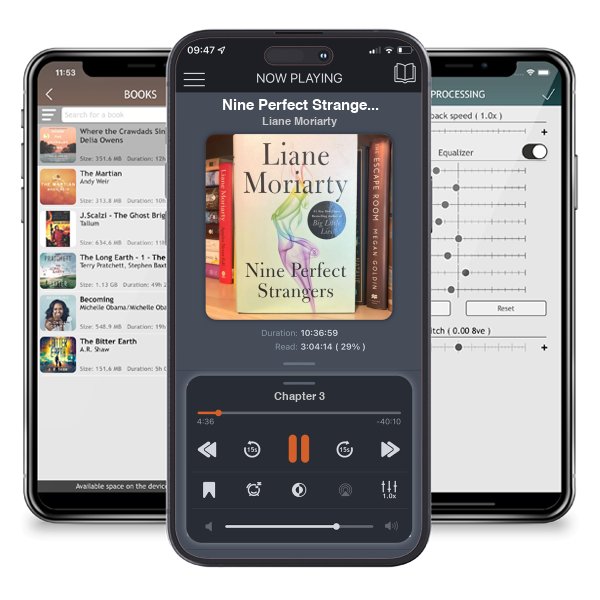 Download fo free audiobook Nine Perfect Strangers by Liane Moriarty and listen anywhere on your iOS devices in the ListenBook app.