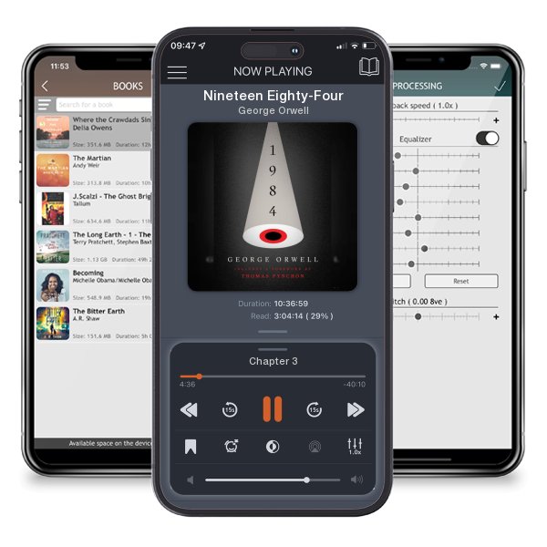 Download fo free audiobook Nineteen Eighty-Four by George Orwell and listen anywhere on your iOS devices in the ListenBook app.