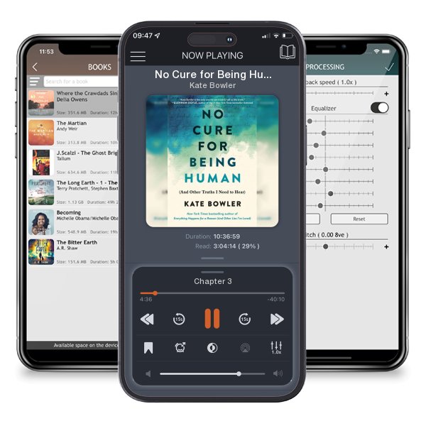 Download fo free audiobook No Cure for Being Human: (And Other Truths I Need to Hear) by Kate Bowler and listen anywhere on your iOS devices in the ListenBook app.