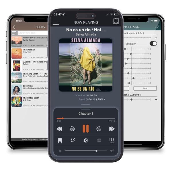 Descargar audiolibro gratis No es un río / Not a River by Selva Almada y escuchar en cualquier lugar en sus dispositivos iOS en la aplicación ListenBook.