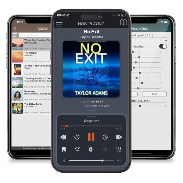 Download fo free audiobook No Exit by Taylor Adams and listen anywhere on your iOS devices in the ListenBook app.
