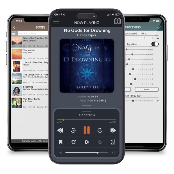 Download fo free audiobook No Gods for Drowning by Hailey Piper and listen anywhere on your iOS devices in the ListenBook app.