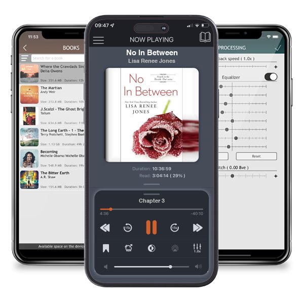 Download fo free audiobook No In Between by Lisa Renee Jones and listen anywhere on your iOS devices in the ListenBook app.