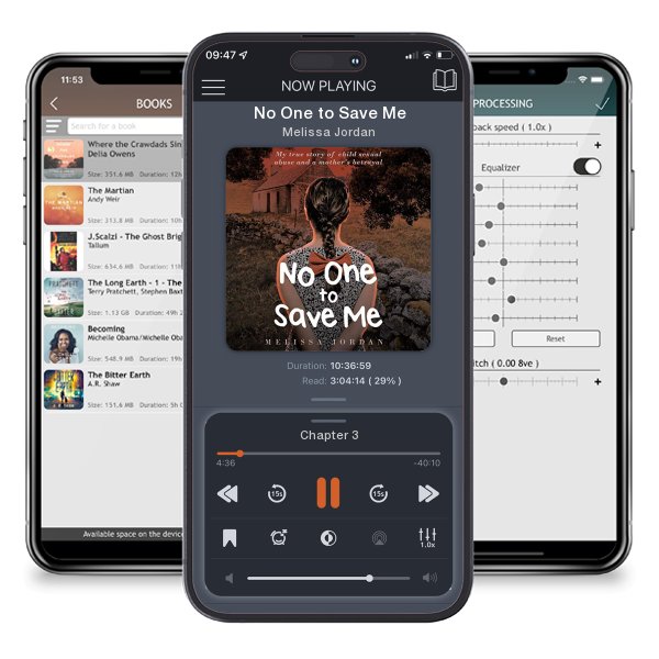 Download fo free audiobook No One to Save Me by Melissa Jordan and listen anywhere on your iOS devices in the ListenBook app.
