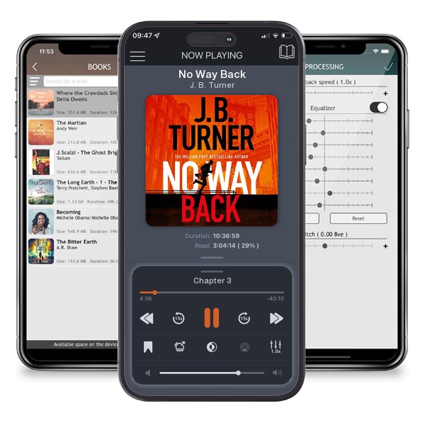 Download fo free audiobook No Way Back by J. B. Turner and listen anywhere on your iOS devices in the ListenBook app.