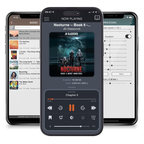 Download fo free audiobook Nocturne -- Book 5 -- Mors Immatura: Post Apocalyptic Progression LitRPG (The Nocturne Saga -- Part One) by JD Glasscock and listen anywhere on your iOS devices in the ListenBook app.