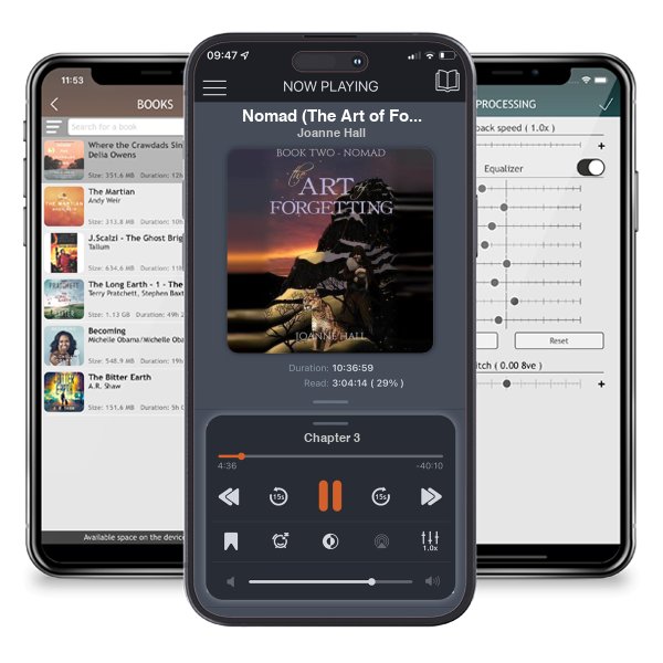 Download fo free audiobook Nomad (The Art of Forgetting, #2) by Joanne Hall and listen anywhere on your iOS devices in the ListenBook app.