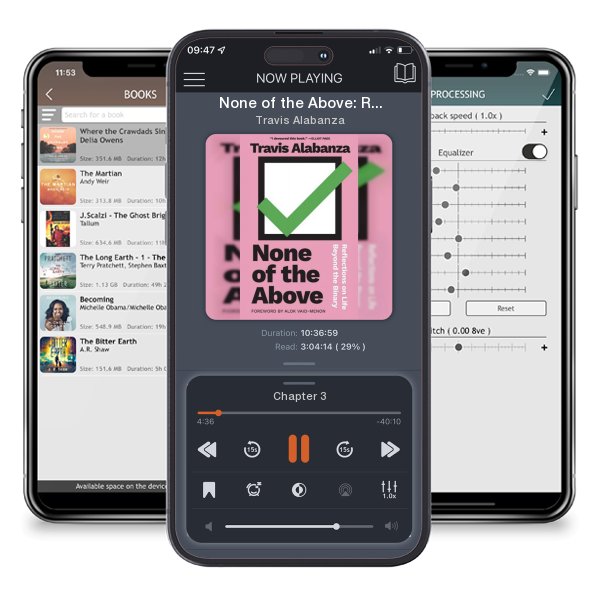 Download fo free audiobook None of the Above: Reflections on Life Beyond the Binary by Travis Alabanza and listen anywhere on your iOS devices in the ListenBook app.
