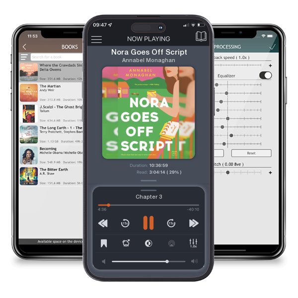 Download fo free audiobook Nora Goes Off Script by Annabel Monaghan and listen anywhere on your iOS devices in the ListenBook app.