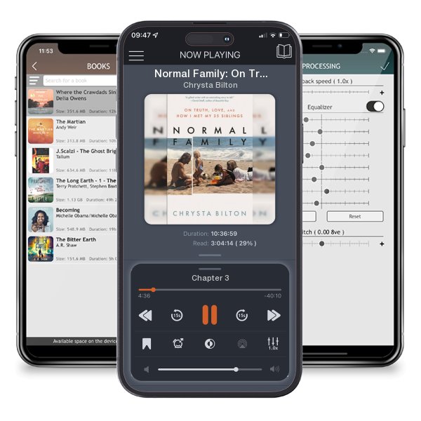 Download fo free audiobook Normal Family: On Truth, Love, and How I Met My 35 Siblings by Chrysta Bilton and listen anywhere on your iOS devices in the ListenBook app.