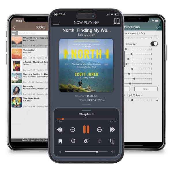 Download fo free audiobook North: Finding My Way While Running the Appalachian Trail by Scott Jurek and listen anywhere on your iOS devices in the ListenBook app.