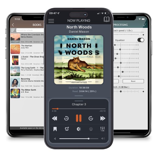 Download fo free audiobook North Woods by Daniel Mason and listen anywhere on your iOS devices in the ListenBook app.