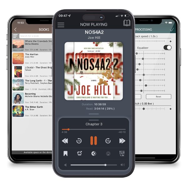 Download fo free audiobook NOS4A2 by Joe Hill and listen anywhere on your iOS devices in the ListenBook app.