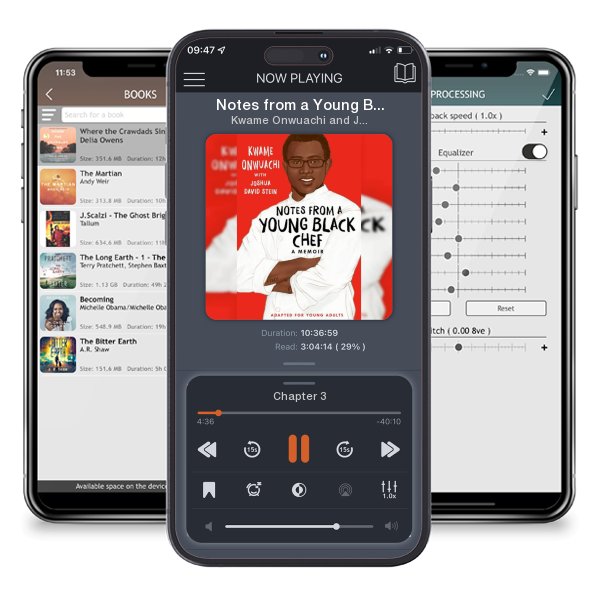 Download fo free audiobook Notes from a Young Black Chef: Adapted for Young Adults by Kwame Onwuachi and Joshua David Stein and listen anywhere on your iOS devices in the ListenBook app.