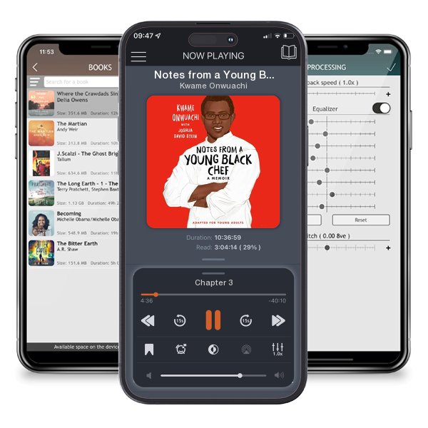 Download fo free audiobook Notes from a Young Black Chef (Adapted for Young Adults) by Kwame Onwuachi and listen anywhere on your iOS devices in the ListenBook app.
