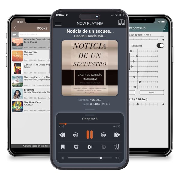 Descargar audiolibro gratis Noticia de un secuestro / News of a Kidnapping by Gabriel García Márquez y escuchar en cualquier lugar en sus dispositivos iOS en la aplicación ListenBook.