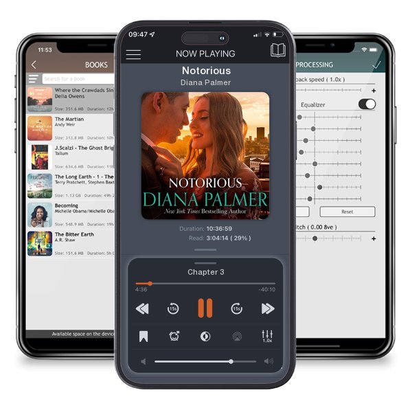 Download fo free audiobook Notorious by Diana Palmer and listen anywhere on your iOS devices in the ListenBook app.