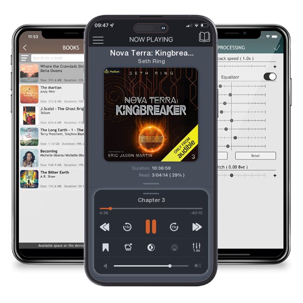 Download fo free audiobook Nova Terra: Kingbreaker by Seth Ring and listen anywhere on your iOS devices in the ListenBook app.