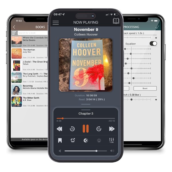 Download fo free audiobook November 9 by Colleen Hoover and listen anywhere on your iOS devices in the ListenBook app.