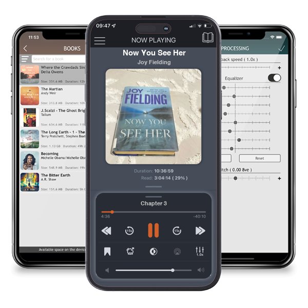 Download fo free audiobook Now You See Her by Joy Fielding and listen anywhere on your iOS devices in the ListenBook app.