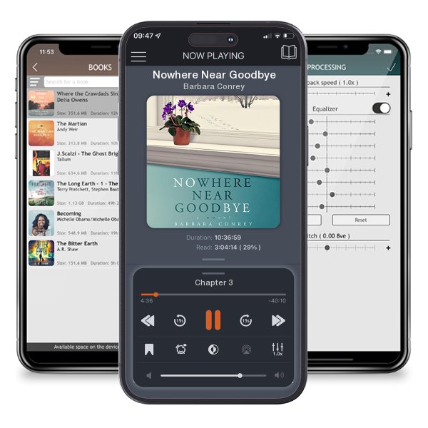 Download fo free audiobook Nowhere Near Goodbye by Barbara Conrey and listen anywhere on your iOS devices in the ListenBook app.