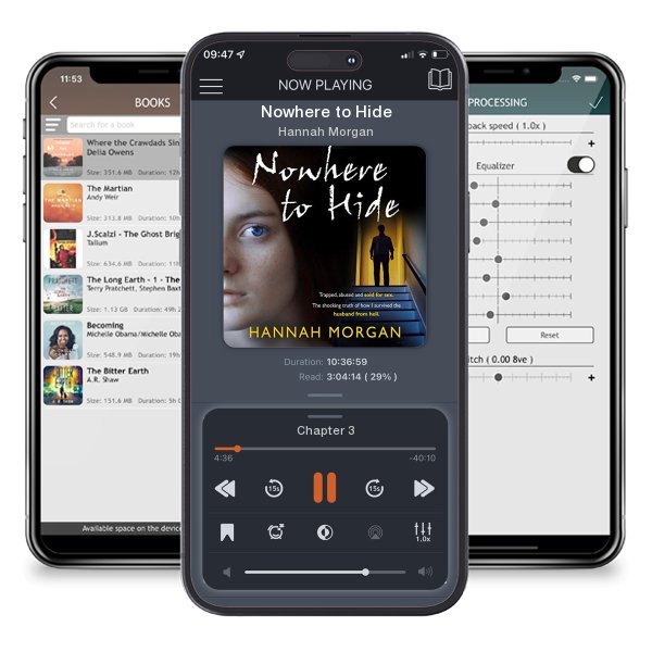 Download fo free audiobook Nowhere to Hide by Hannah Morgan and listen anywhere on your iOS devices in the ListenBook app.
