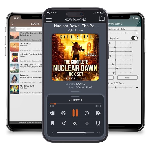 Download fo free audiobook Nuclear Dawn: The Post-Apocalyptic Box Set by Kyla Stone and listen anywhere on your iOS devices in the ListenBook app.